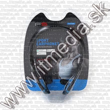 Image of Omega Freestyle Silicone Sport Headset FH1019 Black-Blue  (IT11291)